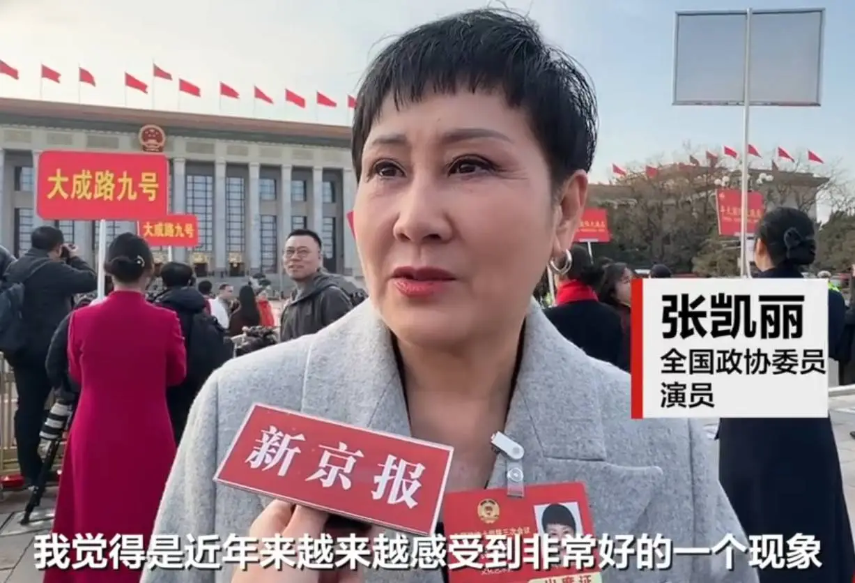 全國政協委員張凱麗談女演員年齡困境：成名不必過早，磨練演技是第一位